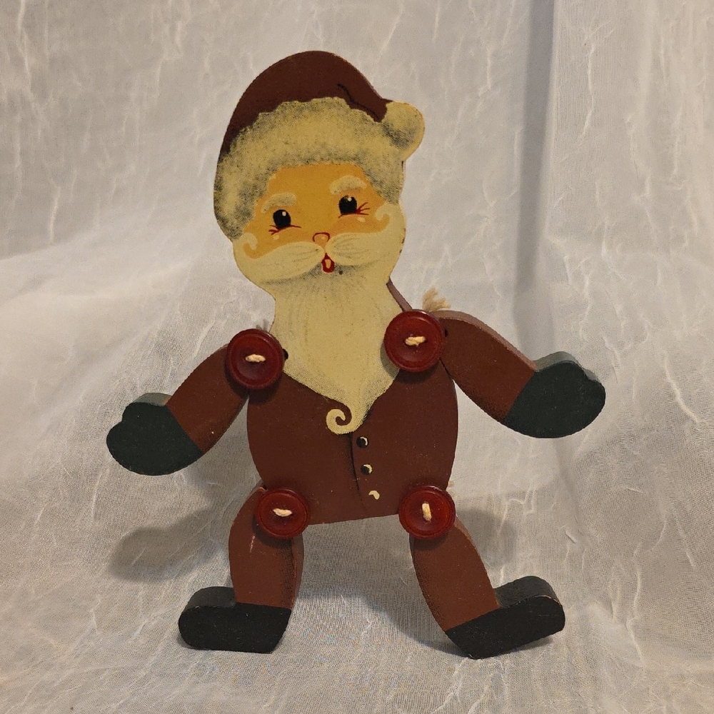 Wooden Santa Claus Toy Figure
